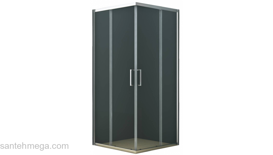 Душевое ограждение AZARIO Seattle 100х100 AZ-131S Chrome. Фото