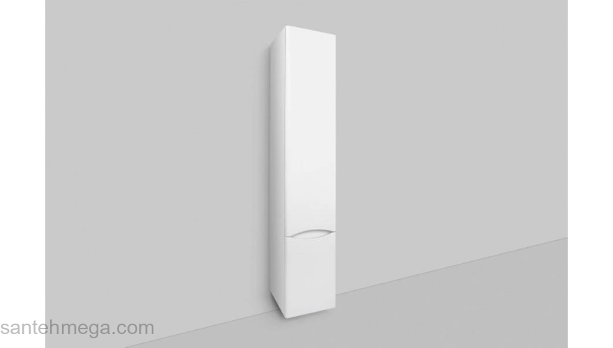 Шкаф-пенал подвесной 35 см, правый, белый глянец AM.PM Like M80CHR0356WG. Фото