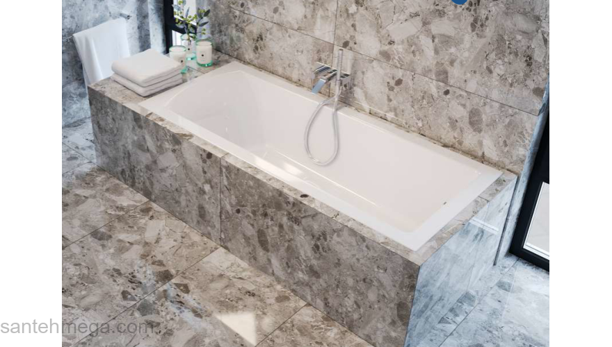 Ванна акриловая MirSant Premium Ривьера Slim 180х80. Фото