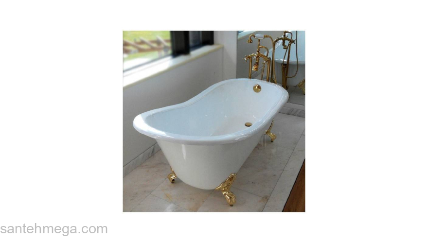 Ванна чугунная MAGLIEZZA Gracia 170х80 (ножки хром). Фото