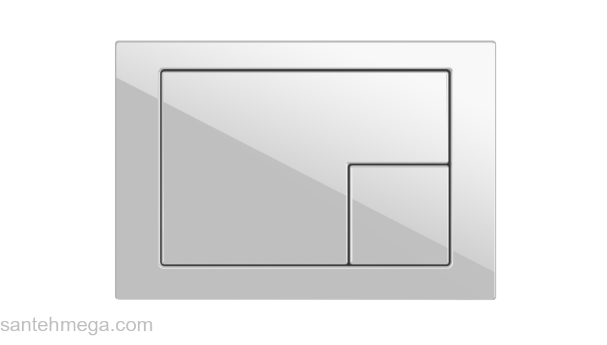 CERSANIT КНОПКА CORNER ПЛАСТИК БЕЛЫЙ A64077. Фото