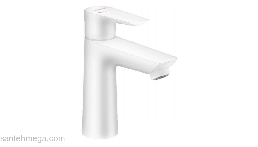 Смеситель для раковины HANSGROHE Talis E 110 71712700 матовый белый. Фото