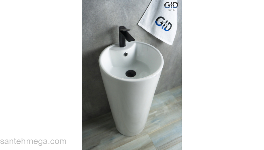 Раковина напольная GID Nb131 40х40 81112 Белый. Фото