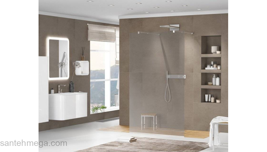 Душевая перегородка CEZARES Liberta LIBERTA-L-2-110-GR-Cr