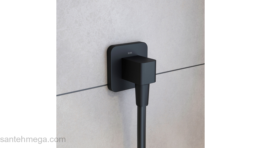 Выход для шланга без держателя черный матовый Slide IDDIS SLIBL00i62. Фото