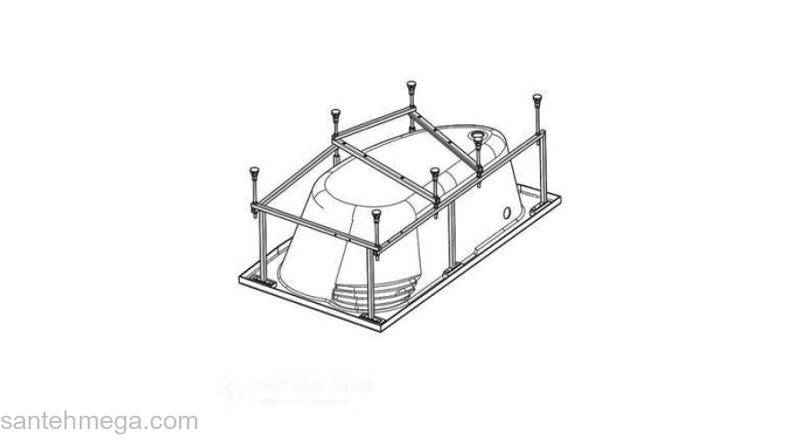 Каркас для ванны ROCA Hall 150х100 ZRU9302868. Фото