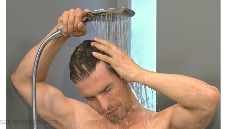 Ручной душ Hansgrohe Raindance Select E 150 3jet белый/хром 26550400. Фото