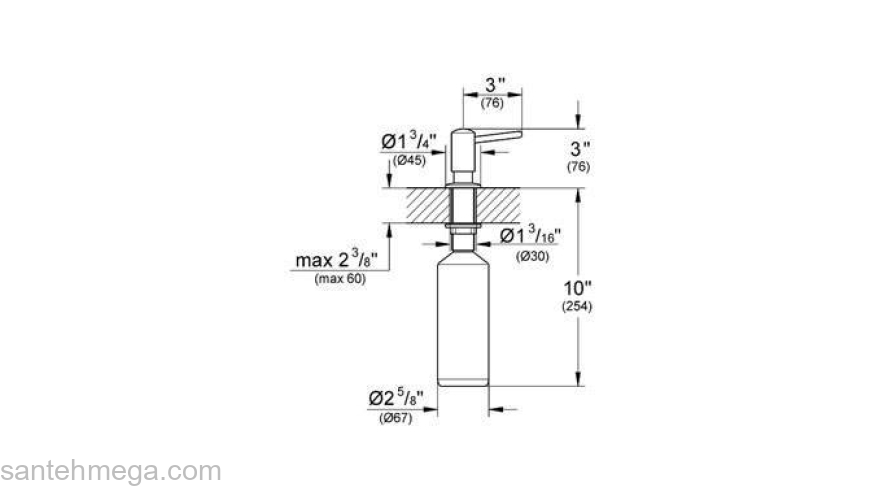 Дозатор для жидкого мыла GROHE Contemporary 40536000 для ванной комнаты. Фото