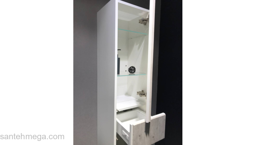 Колонна-пенал ROCA Ronda Бетон левый ZRU9303005. Фото