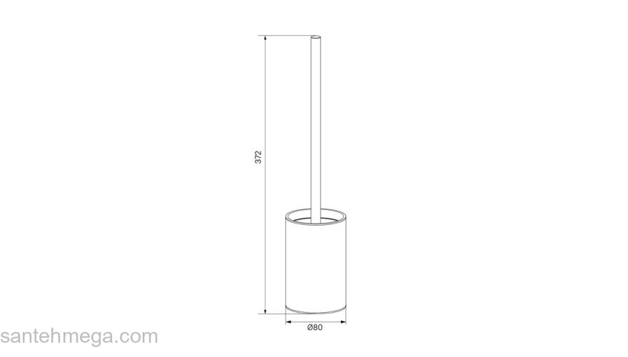 Ерш сатин 02 IDDIS PETSSPOi47 для ванной комнаты. Фото