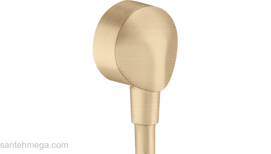 Шланговое подсоединение без клапана обратного тока E Hansgrohe FixFit 27454140, бронза. Фото