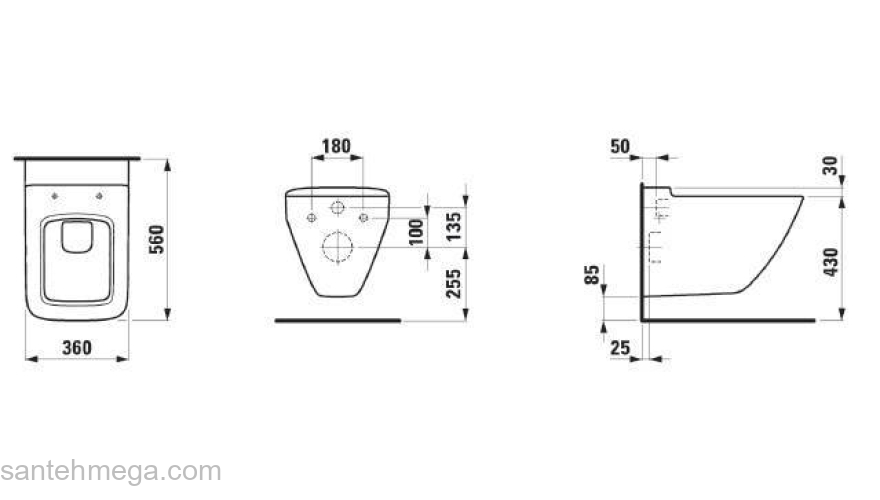 Унитаз подвесной LAUFEN Palace Rimless 8.2070.6.000.000.1. Фото