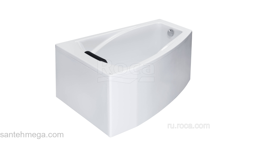 Ванна ROCA Hall Angular 150х100 асимметричная правая белая ZRU9302865. Фото