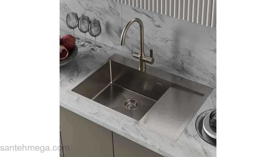 Мойка нерж. сталь сатин чаша слева 780*510 Haze IDDIS HAZ78SLi77. Фото