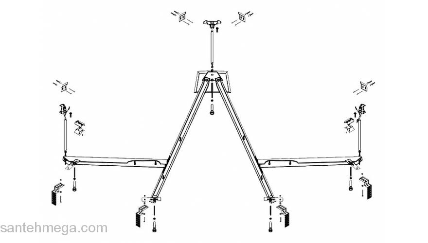 Каркас для ванны CEZARES Fi Corner FICOR-MF. Фото