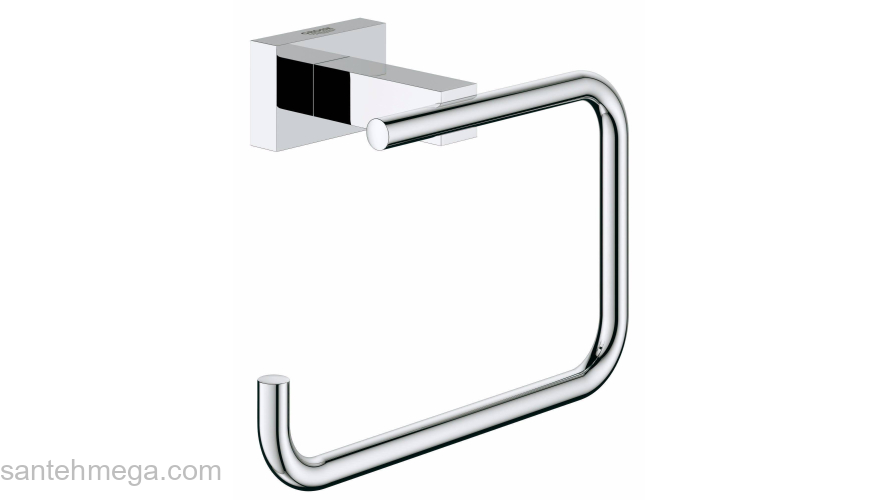 Бумагодержатель GROHE Essentials Cube 40507001 для ванной комнаты. Фото