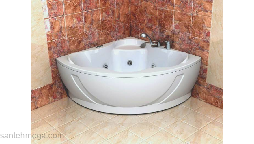 Ванна АКВАТЕК Галатея 135х135 с гидромассажем. Фото