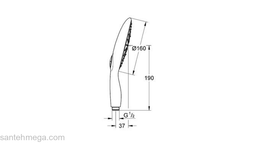 Ручной душ GROHE Power & Soul 27675000. Фото