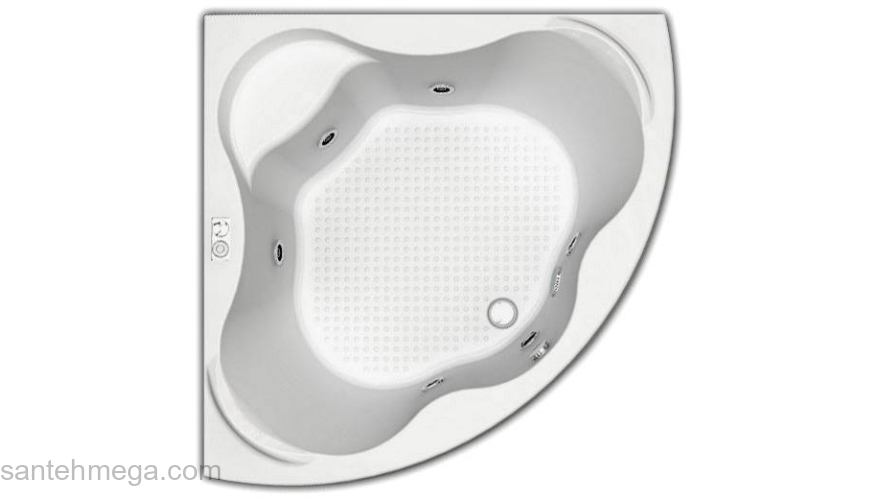 Ванна АКВАТЕК Галатея 135х135 без гидромассажа. Фото