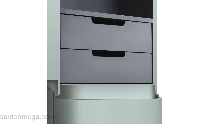 Шкаф-пенал подвесной 40 см, левый, мятный AM.PM Sensation M30CHL0406GG. Фото