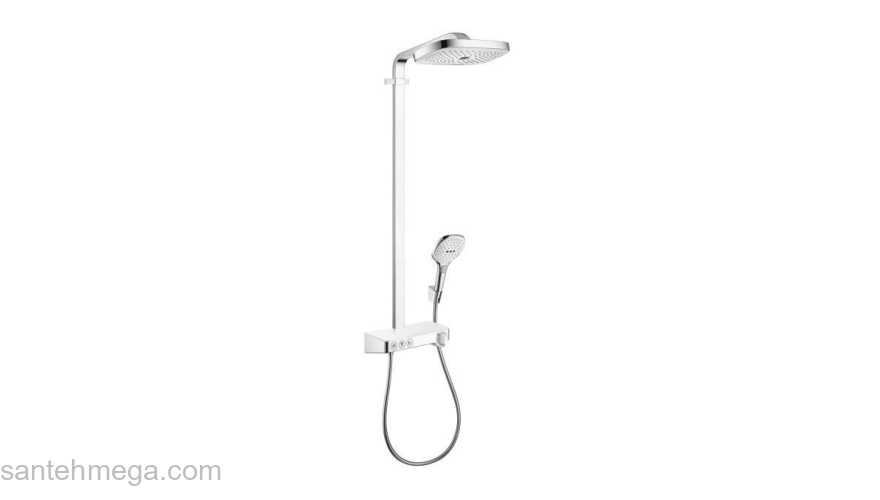 Душевая система HANSGROHE Raindance Select Push 3jet Showerpipe 27127400. Фото