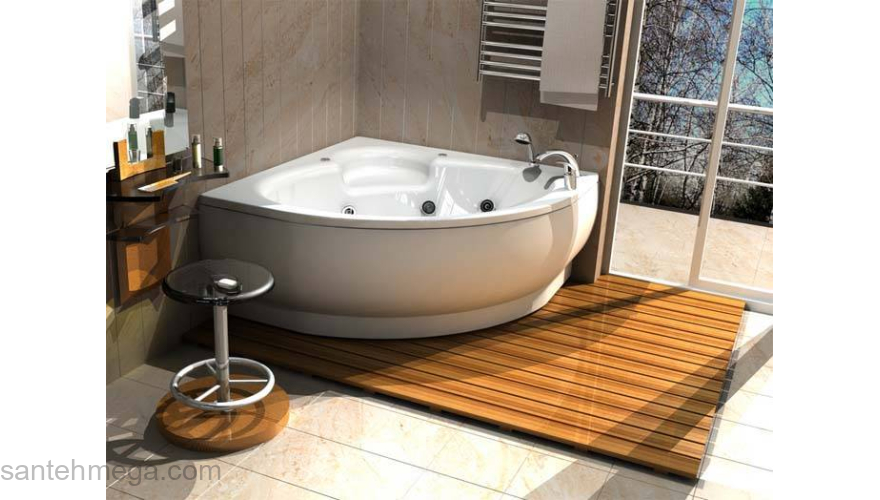 Ванна АКВАТЕК Калипсо 146х146 с гидромассажем. Фото