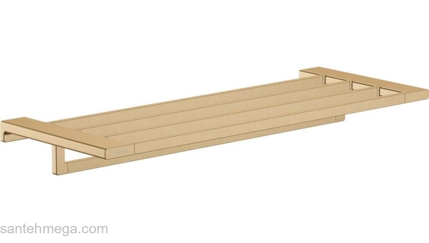 Держатель для полотенец Hansgrohe AddStoris шлифованная бронза 41751140 для ванной комнаты. Фото