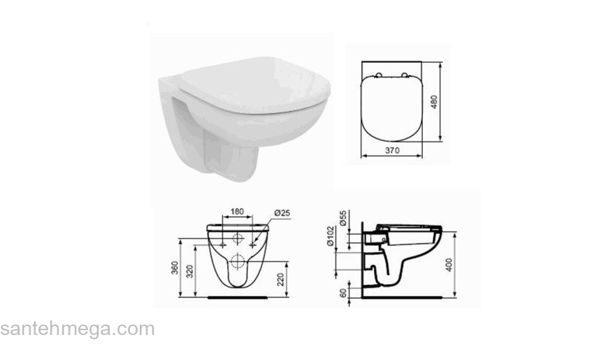 Промо-набор IDEAL STANDARD Tempo W941106 (Подвесной унитаз + сиденье микролифт). Фото