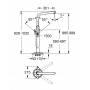 GROHE 32135002 Atrio 7° Смеситель однорычажный для ванны, свободностоящий. Фото