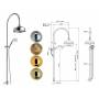 Душевая колонна NICOLAZZI Classic Shower 5712WS.GB20. Фото