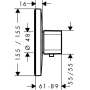 Термостат для душа Hansgrohe Ecostat E Highflow 15706000. Фото