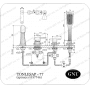 Врезной смеситель для ванны GNT TonleSap-77. Фото