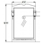 Зеркало OPADIRIS Клио 65 белый. Фото