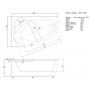 Ванна акриловая АКВАТЕК Фиджи 170х110 FID170-0000001. Фото
