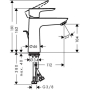 Смеситель для раковины Hansgrohe Talis E 71710700 белый. Фото