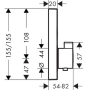 Термостат для ванны Hansgrohe ShowerSelect на 2 потребителя 15763140. Фото