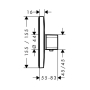 Термостат Ecostat E, 37 л/мин, СМ Hansgrohe 15705000, хром. Фото