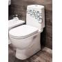 Унитаз-компакт Sanita Luxe Best Bubbles SL DM BSTSLCC12040522 с сиденьем Soft-Close. Фото