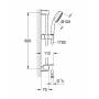 Душевой гарнитур GROHE New Tempesta Cosmopolitan 26083001. Фото