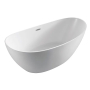 Ванна акриловая Azario GLASGOW 1660х780х665, свободностоящая, в комплекте с сифоном и металлической рамой, цвет белый GLA16778. Фото