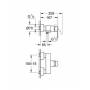 Смеситель для душа GROHE Grohtherm Quadra 32637KS0. Фото