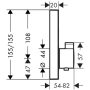 Термостат с двумя запорными вентилями Hansgrohe ShowerSelect 15763000. Фото