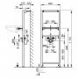 Система инсталляции для умывальника AlcaPlast A104/1200. Фото