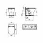 Унитаз приставной IDEAL STANDARD Tesi Aquablade T007701. Фото