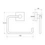Бумагодержатель без крышки IDDIS Edifice EDISB00i43 для ванной комнаты. Фото