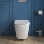 Унитаз подвесной безободковый с функцией биде и смесителем BELBAGNO Due BB3103CHR-BS/SC. Фото