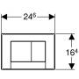Смывная клавиша GEBERIT Bolero 115.777.46.1. Фото
