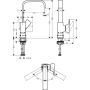 Смеситель Hansgrohe Metropol раковины 32511990, полированное золото. Фото