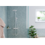 Угловая корзинка AddStoris Hansgrohe 41741700, матовый белый для ванной комнаты. Фото