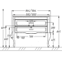 Тумба с раковиной напольная OPADIRIS Фреско 100. Фото